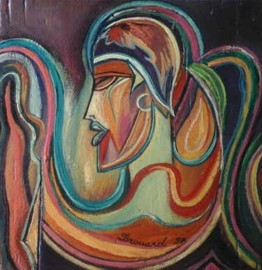 Painting titled "LE SCULPTEUR POÈTE" by Sam De Beauregard, Original Artwork, Gouache