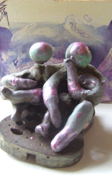 Sculpture titled "CHAGRINE" by Sam De Beauregard, Original Artwork, Plastic