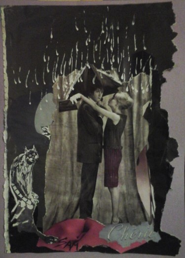 Collages intitolato "CHERIE" da Sam De Beauregard, Opera d'arte originale, Collages