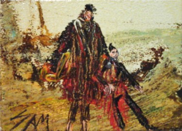 Peinture intitulée "LE VILAIN GARNEMENT" par Sam De Beauregard, Œuvre d'art originale, Acrylique