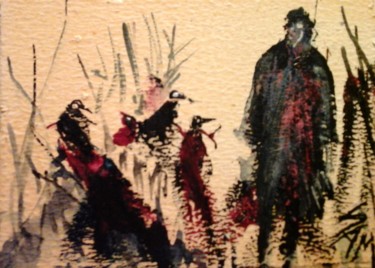 Peinture intitulée "LE MAJORDOME" par Sam De Beauregard, Œuvre d'art originale, Acrylique