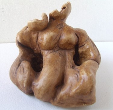 Скульптура под названием "COUPURE" - Sam De Beauregard, Подлинное произведение искусства, Дерево