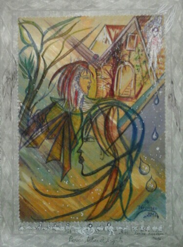 绘画 标题为“PENSÉES, ORBES ET E…” 由Sam De Beauregard, 原创艺术品, 水粉 安装在纸板上