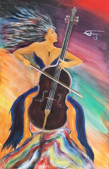 Painting titled "Émotion classique m…" by Bernard Jolly, Original Artwork, Acrylic