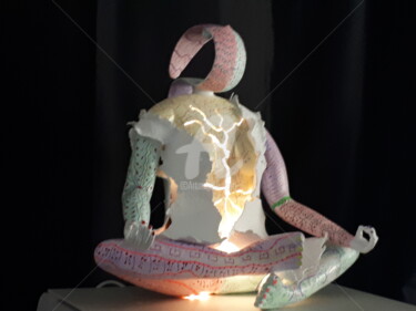 Sculpture intitulée "Yogida" par Bernard Lambot, Œuvre d'art originale, Terre cuite