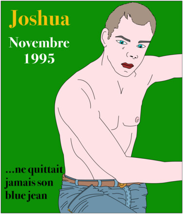 Arts numériques intitulée "Joshua (nov 95)" par Bernard Leboeuf, Œuvre d'art originale, Travail numérique 2D