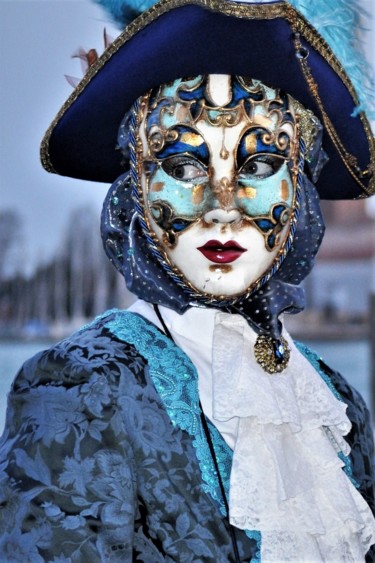Fotografía titulada "maschera # 3" por Bernard Levy, Obra de arte original, Fotografía digital