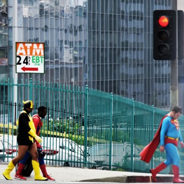 Fotografia intitolato "walk in Los Angeles" da Bernard Levy, Opera d'arte originale, Fotografia digitale