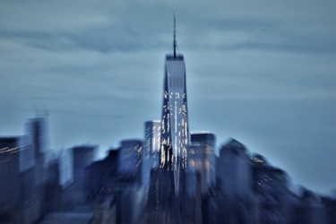 Fotografie getiteld "nuit sur Manhattan" door Bernard Levy, Origineel Kunstwerk, Digitale fotografie
