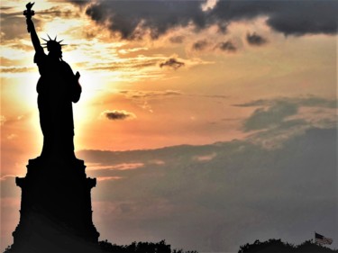 Photography titled "liberty for a flag" by Bernard Levy, Original Artwork, Digital Photography