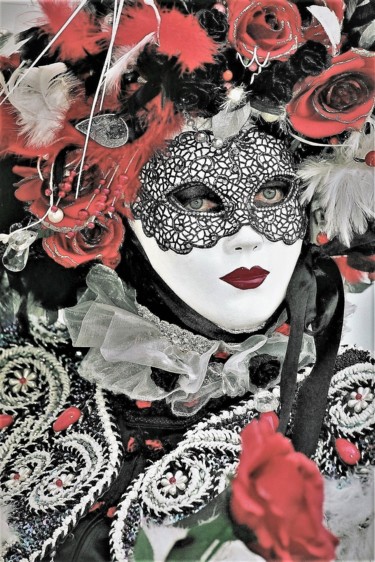 Fotografia intitolato "carnaval de Venise…" da Bernard Levy, Opera d'arte originale, fotografia a pellicola