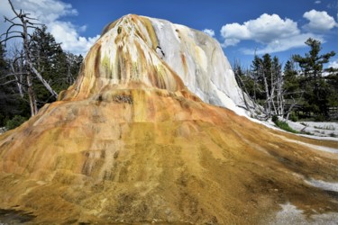 Photography titled "Yellowstone, Orange…" by Bernard Levy, Original Artwork, Digital Photography