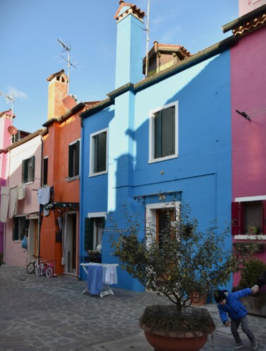 Fotografia intitulada "colors of Burano" por Bernard Levy, Obras de arte originais, Fotografia digital