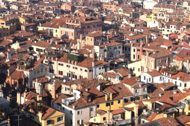 Fotografia intitolato "les toits de Venise" da Bernard Levy, Opera d'arte originale, Fotografia digitale