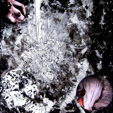 Peinture intitulée "9e inframonde" par Bernard Maricau, Œuvre d'art originale