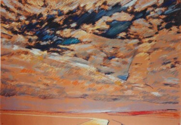 Peinture intitulée "Trouée angulaire" par Bernard Marie Collet, Œuvre d'art originale, Pastel