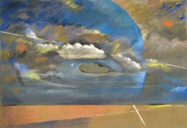 Peinture intitulée "Roule au dessus de…" par Bernard Marie Collet, Œuvre d'art originale, Pastel