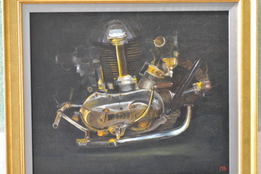 Painting titled "OLD FASHION for  OL…" by Bernard Marquier, Original Artwork, Oil