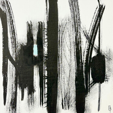 제목이 "Sans titre 1"인 미술작품 Bernard Martin로, 원작, 파스텔 나무 들것 프레임에 장착됨