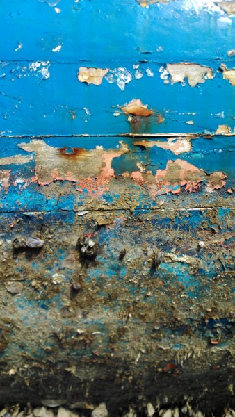 摄影 标题为“Le bateau bleu” 由Bernard Patarin, 原创艺术品