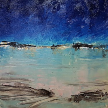 Peinture intitulée "Rêverie - une plage…" par Bernard Patarin, Œuvre d'art originale, Huile