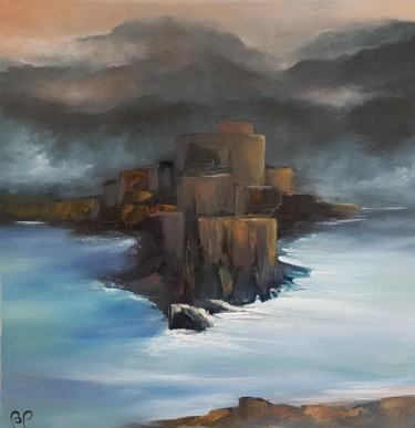 Peinture intitulée "Citadelle" par Bernard Patarin, Œuvre d'art originale, Huile
