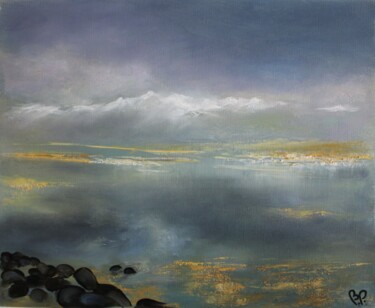 Peinture intitulée "Reverie - lac tranq…" par Bernard Patarin, Œuvre d'art originale, Huile