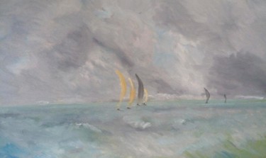 Peinture intitulée "thumbnail-x-marine-…" par Bernard Relecom, Œuvre d'art originale, Huile