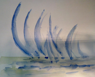 Peinture intitulée "aquarelle-17-edited…" par Bernard Relecom, Œuvre d'art originale, Aquarelle