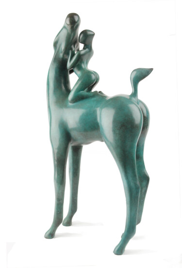Скульптура под названием "DIA" - Bernard Rives, Подлинное произведение искусства, Бронза