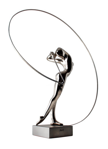 Skulptur mit dem Titel "Swing" von Bernard Rives, Original-Kunstwerk, Edelstahl