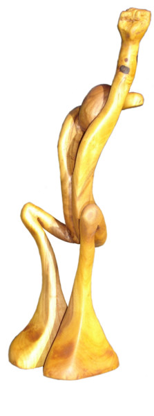 Скульптура под названием "Palindrome citoyen" - Bernard Sabathé, Подлинное произведение искусства, Дерево