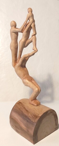 Skulptur mit dem Titel "MAS (Maison des Alt…" von Bernard Sabathé, Original-Kunstwerk, Holz
