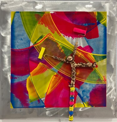 Картина под названием "Colors 02.03" - Bernard Saint-Maxent, Подлинное произведение искусства, Акрил Установлен на Алюминий