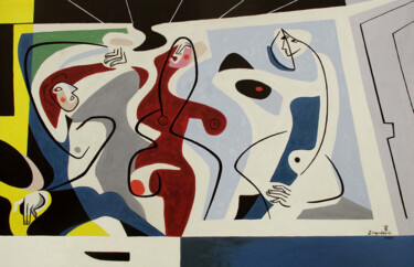 Pintura titulada "LET S DANCE" por Bernard Simunovic, Obra de arte original, Acrílico