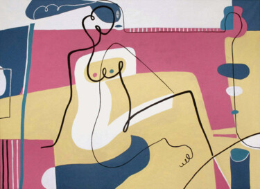 Malerei mit dem Titel "SUGAR HONEY" von Bernard Simunovic, Original-Kunstwerk, Acryl