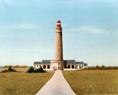Peinture intitulée "Grand phare de Bell…" par Bernard Vercruyce, Œuvre d'art originale, Huile