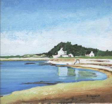 Peinture intitulée "peinture la côte du…" par Bernard Faucheux, Œuvre d'art originale, Huile