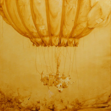 Painting titled "Le Navigateur" by Bernard Fievre, Original Artwork, Oil