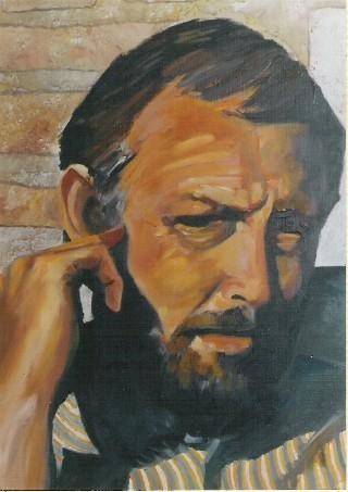 Peinture intitulée "Autoportrait 2" par Bernard Fosse, Œuvre d'art originale, Huile