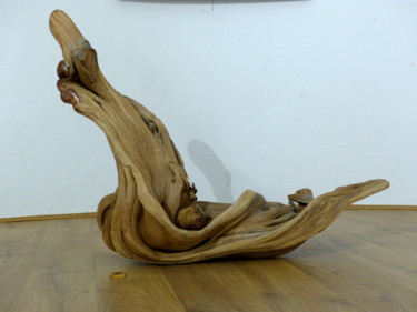 Sculpture titled "Fatwood" by Bernard Geoffroy, Original Artwork, Wood