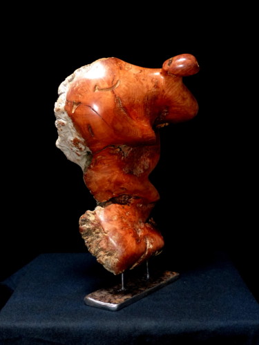 Sculpture intitulée "statuette0518" par Bernard Geoffroy, Œuvre d'art originale, Bois