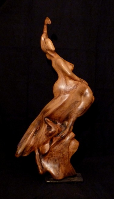 Sculpture titled "Carmen" by Bernard Geoffroy, Original Artwork, Wood