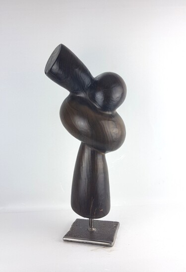 Sculpture titled "Noeud" by Bernard Geoffroy, Original Artwork, Wood