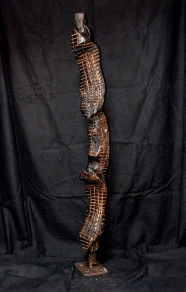 Sculpture intitulée "Joug alligator" par Bernard Geoffroy, Œuvre d'art originale