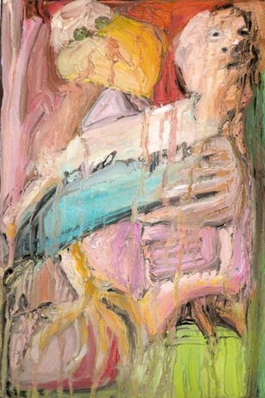 Peinture intitulée "LE KARATEKA COATCHE…" par Virgile Bernardi, Œuvre d'art originale, Huile