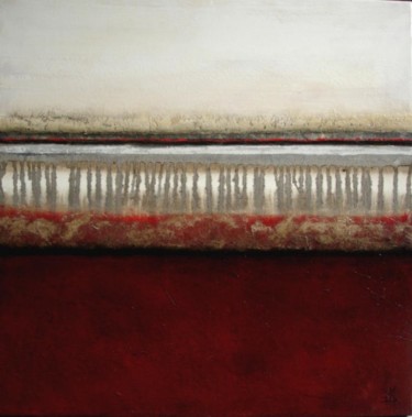 Peinture intitulée "Rouge Temps XV (sér…" par Bernard-Michel Leclerc, Œuvre d'art originale