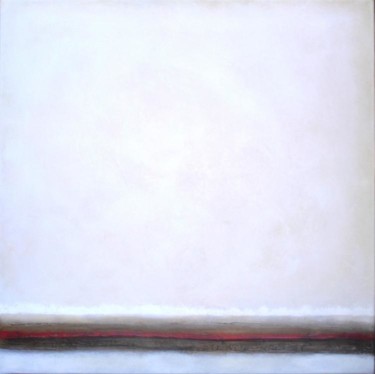 Peinture intitulée "Rouge Temps XXV" par Bernard-Michel Leclerc, Œuvre d'art originale