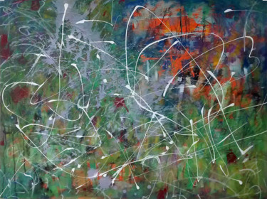 Schilderij getiteld "THE ENCHANTED FOREST" door Bernardo Barreto, Origineel Kunstwerk, Acryl