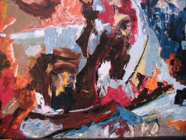Peinture intitulée "d'un souffle écorché" par Bernard Sabot, Œuvre d'art originale